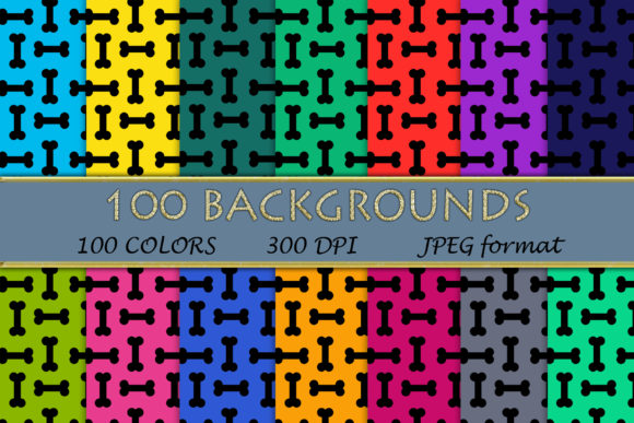100 Dog Bone Pattern Digital Papers: A Versatile Resource for Designers and Creators