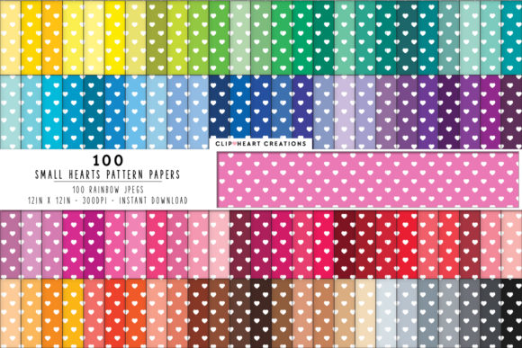 100 Heart Pattern Papers: A Versatile Resource for Creative and Professional Projects
