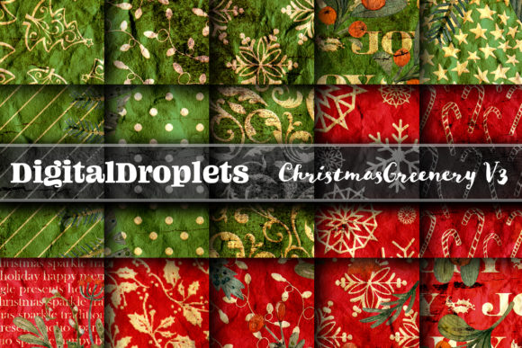 Christmas Greenery V3 24 PAPERS: A Versatile Resource for Creative Projects