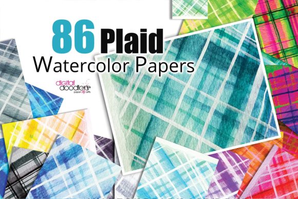 Exploring the Art of Hand Painted Watercolor Plaid Paper: A Surface Design Journey