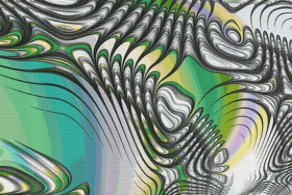 Fractal Cross Stitch Pattern - Striped: A Strategic Approach to Creative Expression