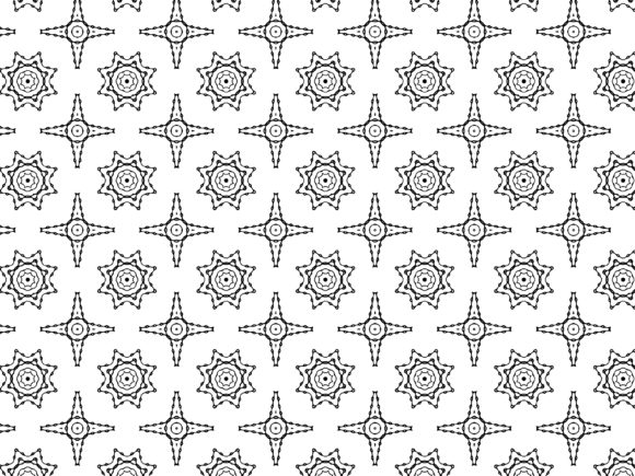 Fractal Pattern Chain Flower Abstract