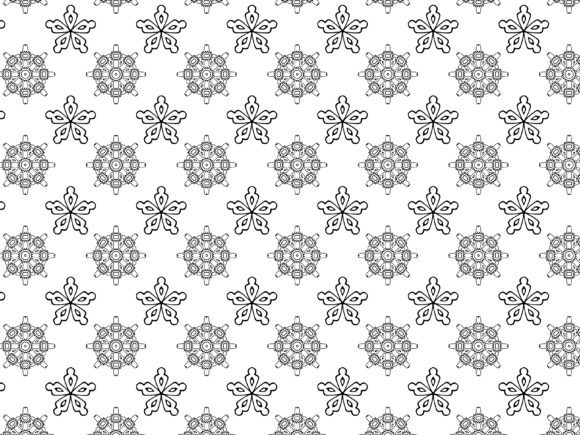 Fractal Pattern Circle Star Arrow Design