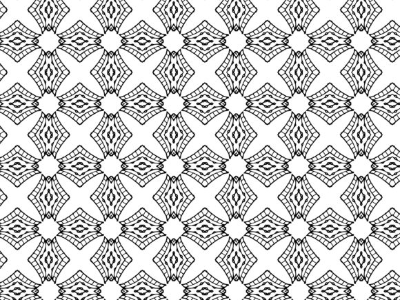 Fractal Pattern Flower Ornament: A Modern Design Element for Creativity and Business
