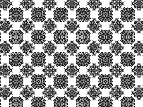Fractal Pattern Plus Square Tribal Collection