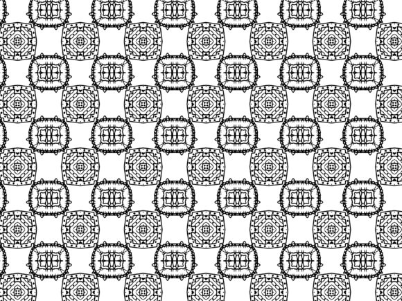 Fractal Pattern Square Thorn Design