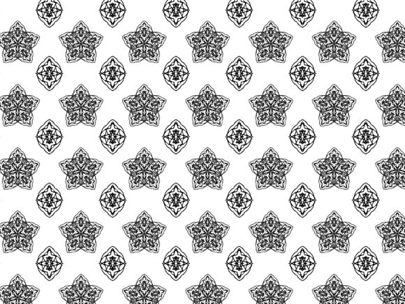 Fractal Pattern Star Ornament