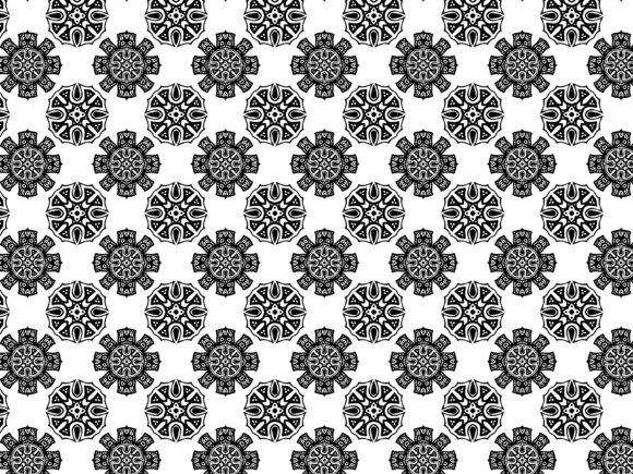 Fractal Pattern Tribal Outline Abstract