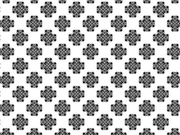 Fractal Pattern Tribal Shape