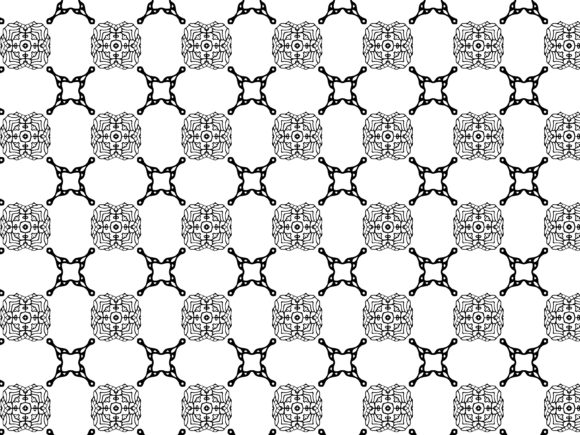 Fractal Pattern X Ornament Design
