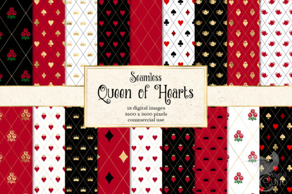 Queen of Hearts Digital Paper: A Versatile Resource for Creative Projects