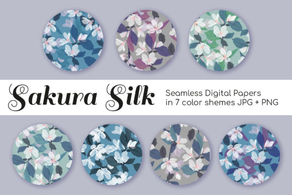 Sakura Flower Digital Paper Seamless Set: A Versatile Design Resource for Creative Projects