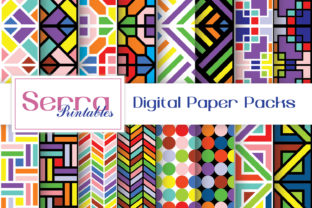 Seamless Geometric Rainbow Color Pattern