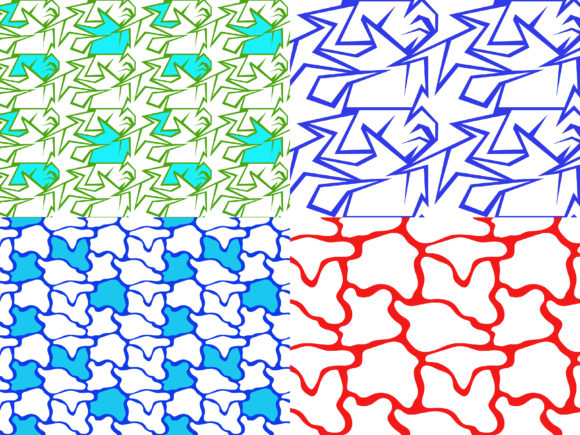 Seamless Pattern Bundling Outline Elegan: A Versatile Design Resource for Modern Creators