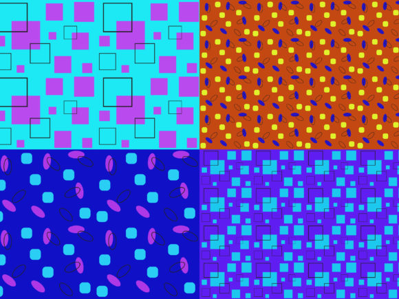 Seamless Pattern Bundling Oval
