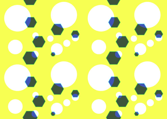 Seamless Pattern Circle Hexagon Yellow: A Versatile Design Element for Modern Applications