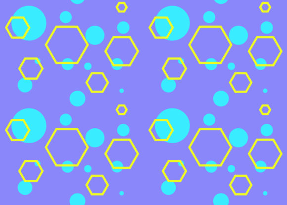 Seamless Pattern Hexagon Circle Outline: A Versatile Design Element for Creative Projects
