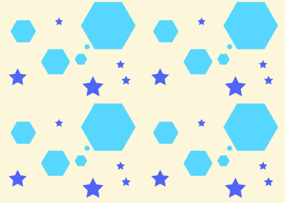 Seamless Pattern Hexagon Star