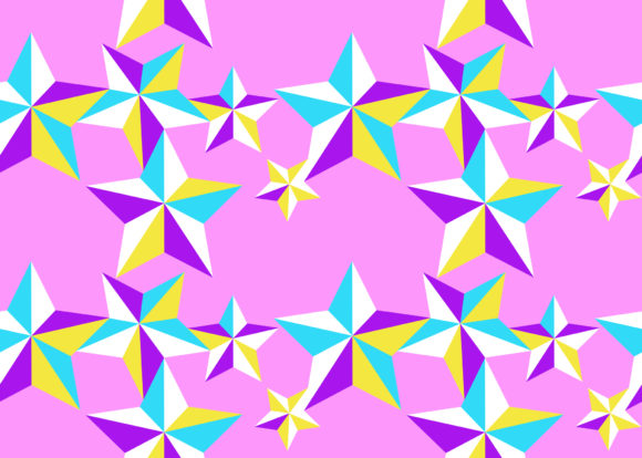 Seamless Pattern Star Pink