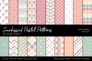 Sunkissed Pastel Digital Papers