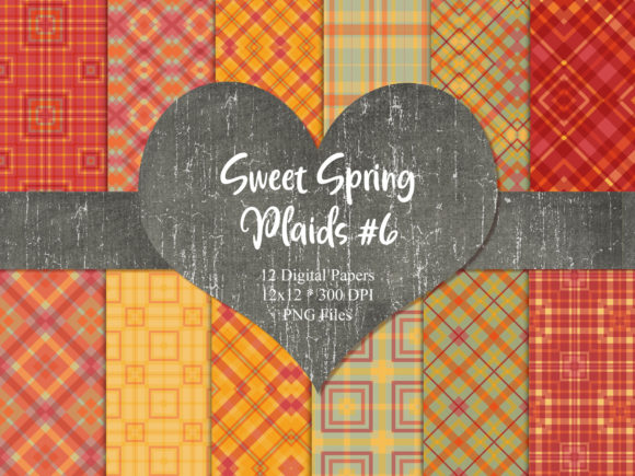 Sweet Summer Plaids 6 Digital Paper