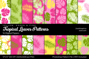 Tropical Leaves Digital Papers: A Versatile Resource for Creative Projects